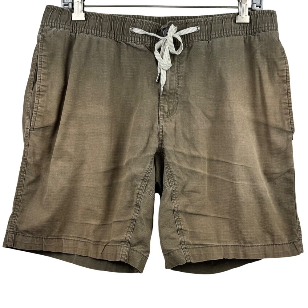 Vuori Men's The Rise The Shine‎ Cargo Shorts Large Brown Organic Cotton Blend